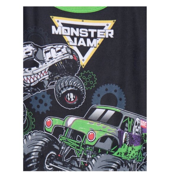 Monster Jam Boys Long Sleeve Tee and Pants Pajama Set Size 6 - Picture 2 of 3